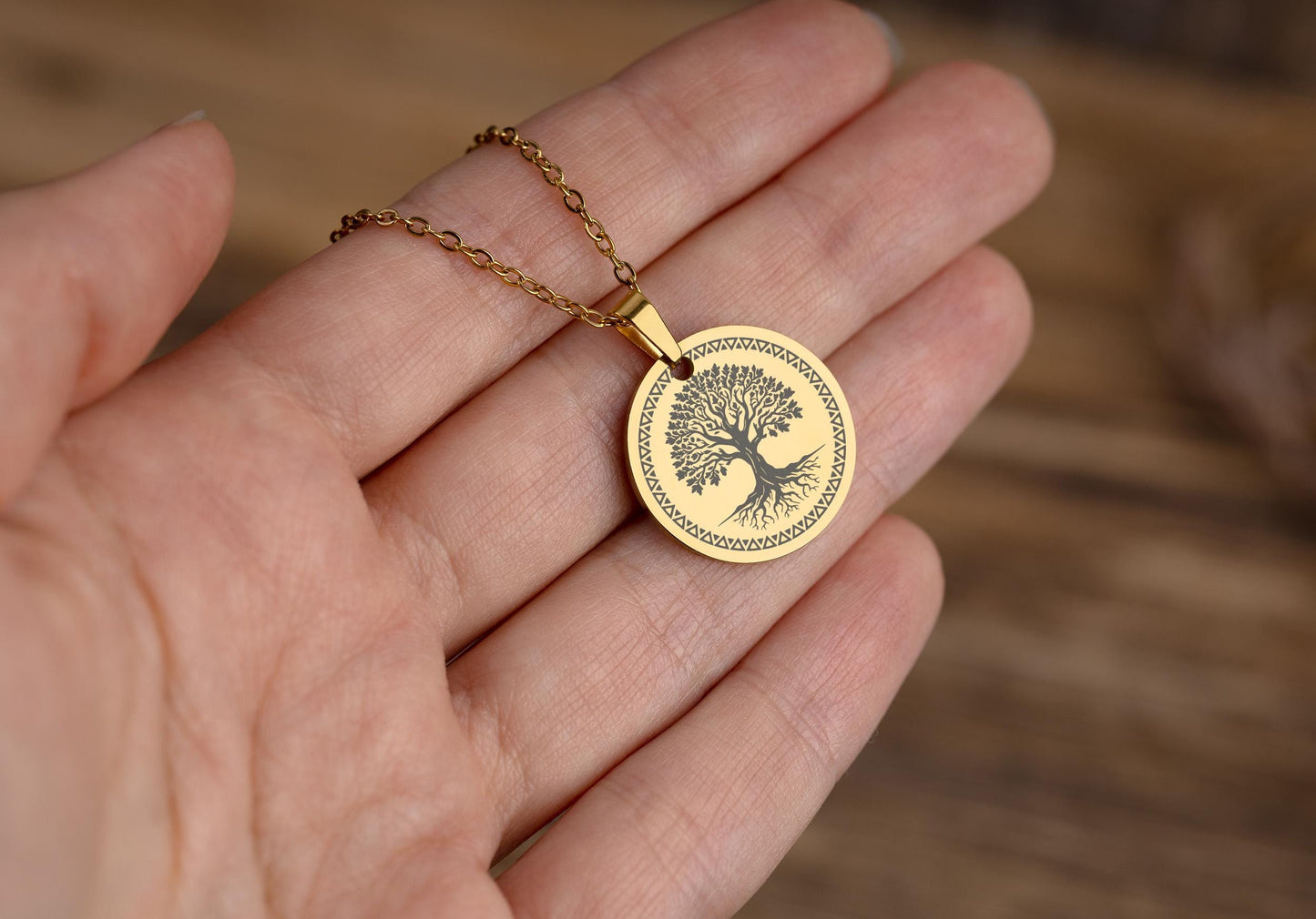 Lean On Me, Tree Of Life Necklace, Gift for Daughter from Mom or Dad, Ready to Gift Inspiring and Motivating Birthday Jewelry from Father