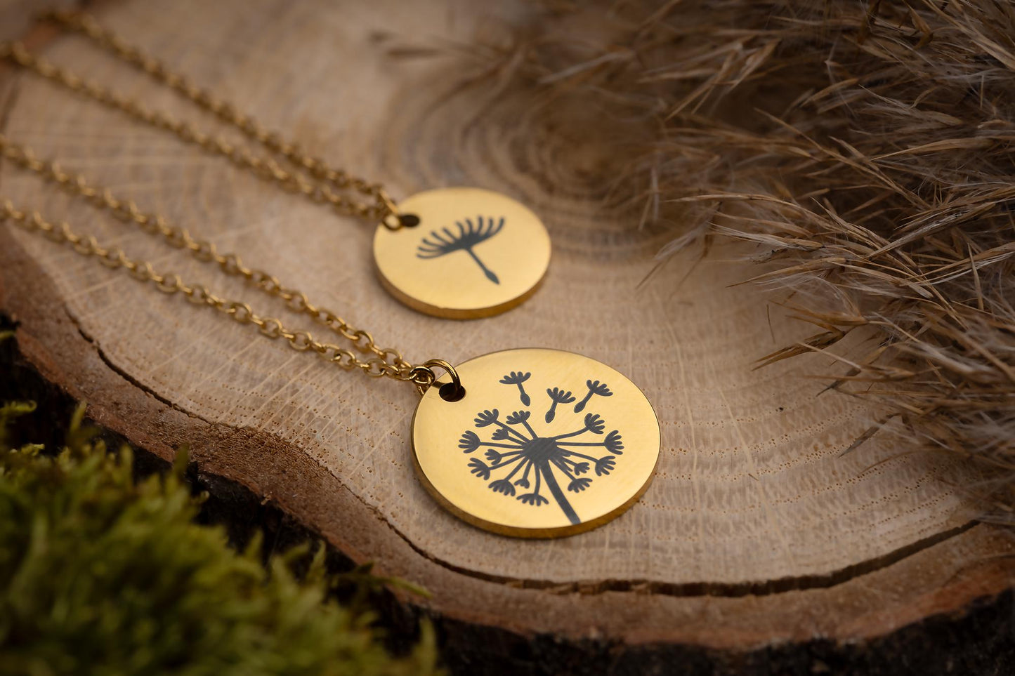 Mother and Daughter Necklaces with Dandelion Seed -  Jewelry Set Gift for Mom - Birthday Gifts for Women, C.101