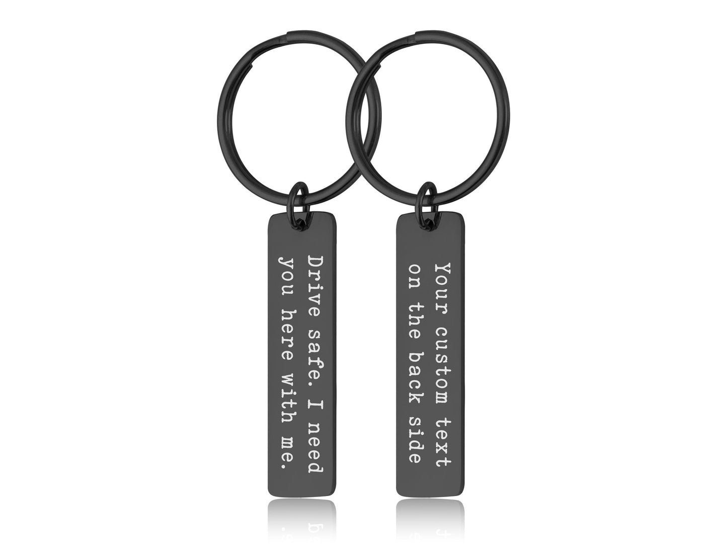 Drive Safe Keychain, Gift For Boyfriend or Husband, Gift For Driver, Birthday Gift For Men,  Gift for Him, I need you here with me, C.2
