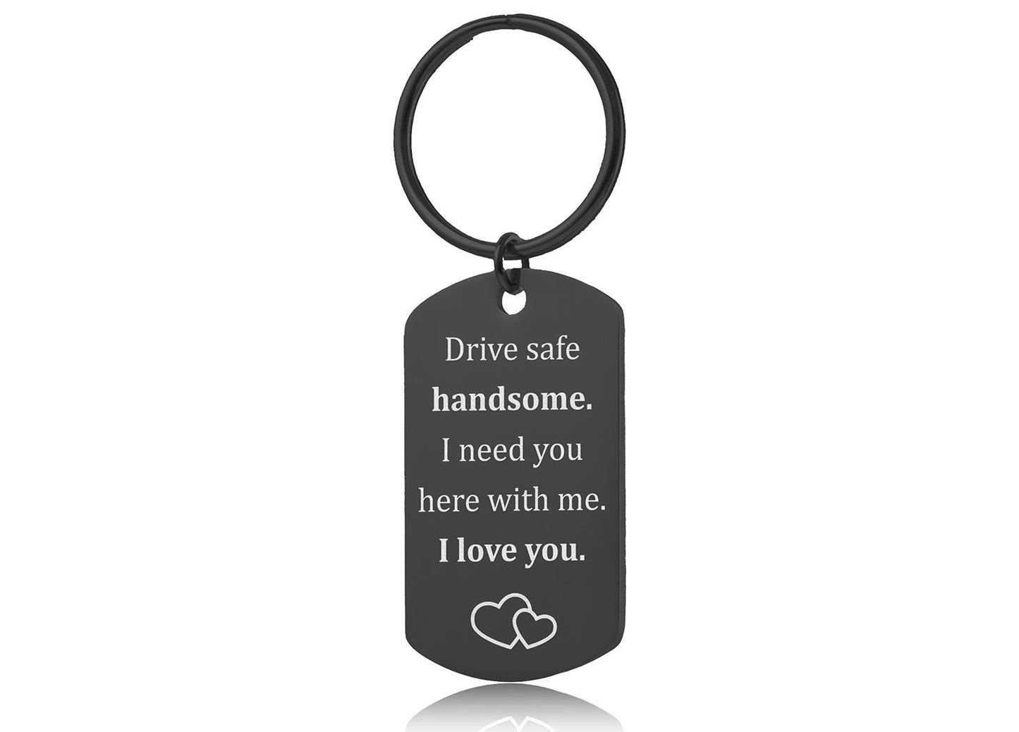 Drive Safe Handsome Keychain for Car Lover, Keyring for New Driver, Passing Driving Test, Birthday Gift for Him, Romantic Gift for Men, C.2