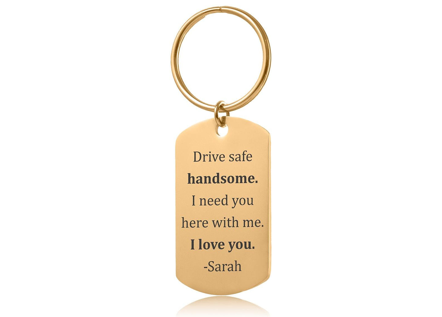 Drive Safe Handsome Keychain for Car Lover, Keyring for New Driver, Passing Driving Test, Birthday Gift for Him, Romantic Gift for Men, C.2