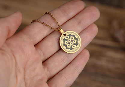 Celtic Endless Knot Necklace, Symbol of Eternal Love and Happiness, Jewelry Gift for Daughter from Parents -  Birthday Gift for Teenage Girl