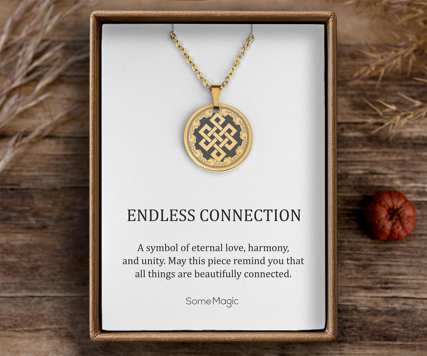 Celtic Endless Knot Necklace, Symbol of Eternal Love and Happiness, Jewelry Gift for Daughter from Parents -  Birthday Gift for Teenage Girl
