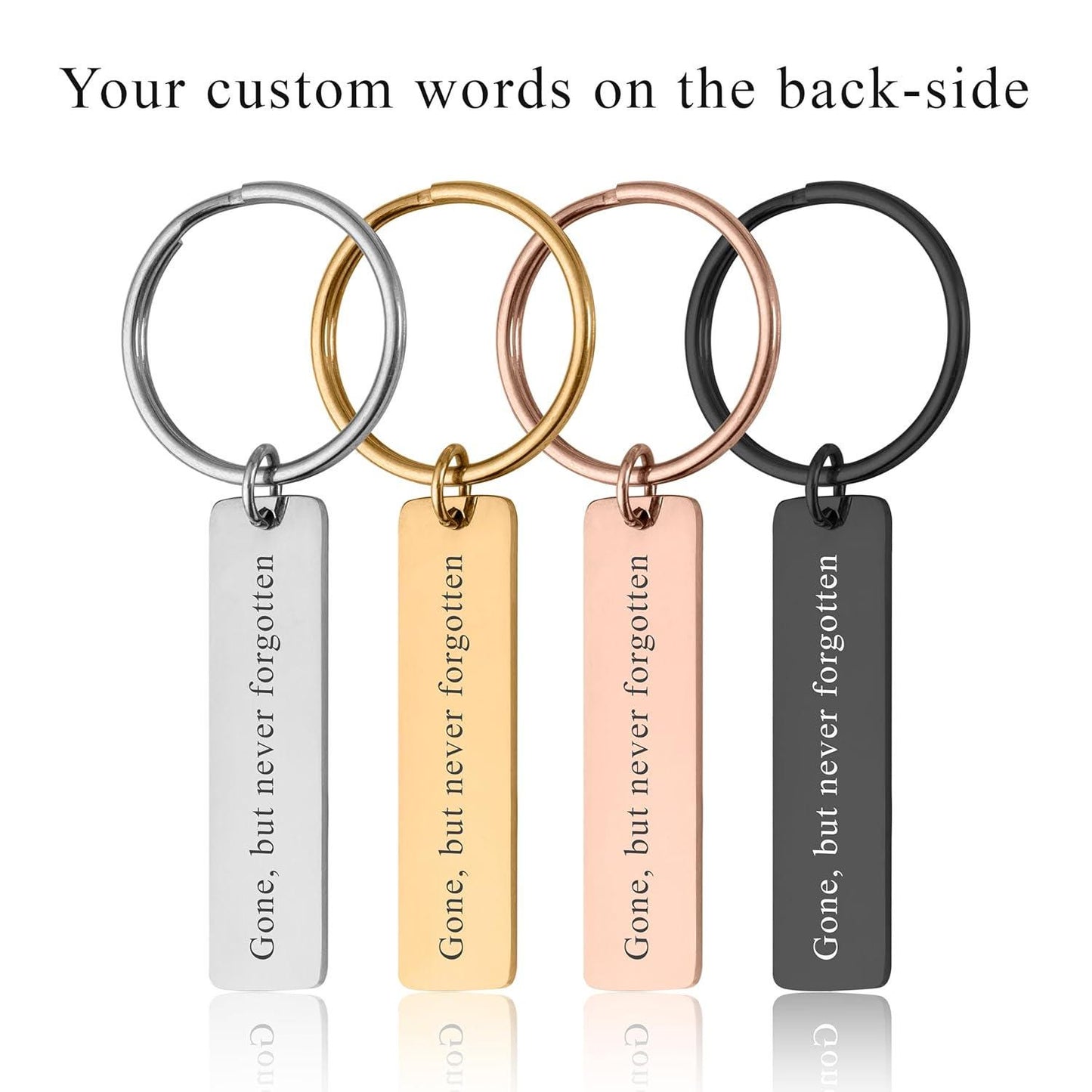 Actual Fingerprint and Handwriting Memorial Keychain, Laser Engraved Custom Signature Keyring, Personalized Grief Gift with Inscription, C.2