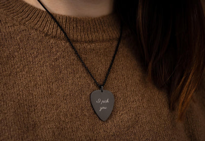 Custom Guitar Necklace for Him or Her - Gift For Musician or Music Lover, Personalized Anniversary Gift for Boyfriend or Girlfriend KP.2/C.2