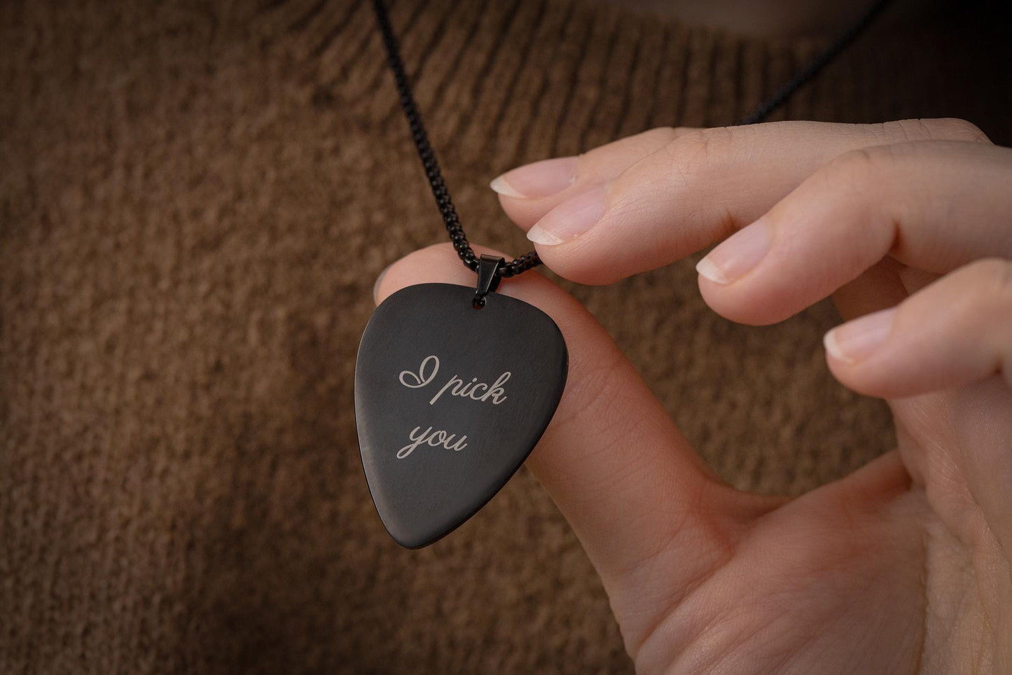 Custom Guitar Necklace for Him or Her - Gift For Musician or Music Lover, Personalized Anniversary Gift for Boyfriend or Girlfriend KP.2/C.2