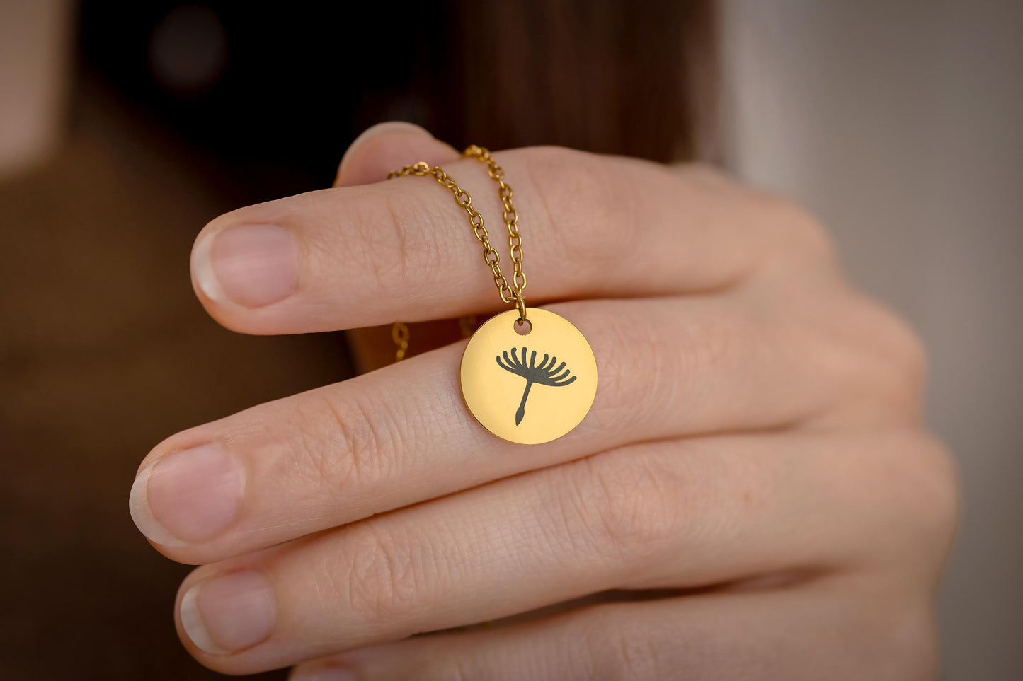 Mother and Daughter Necklaces with Dandelion Seed -  Jewelry Set Gift for Mom - Birthday Gifts for Women, C.101