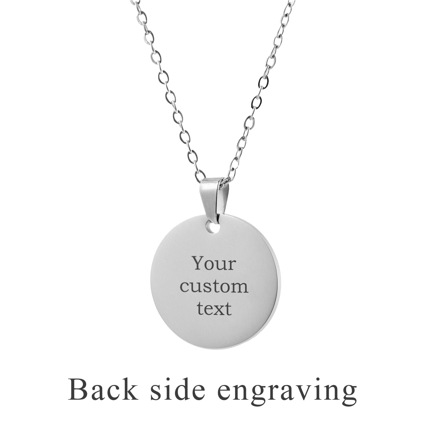 Fingerprint Necklace with Custom Text or Handwriting, Loss of Mother Memorial Jewelry, Personalized Bereavement Sympathy Grief Gift, KP.2