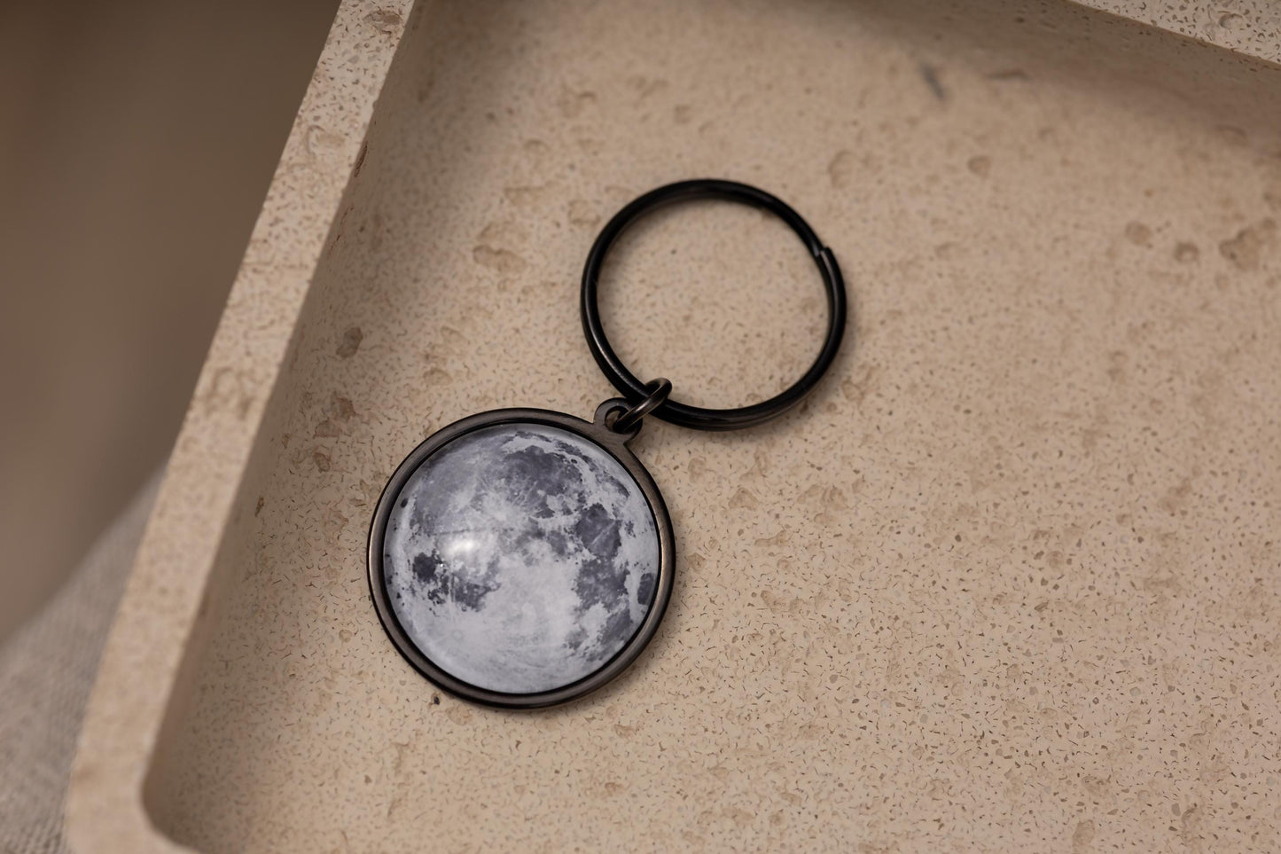 Gold Moon Phase Keychain, Personalized Gift for Him or Her, Christmas Gift for Wife or Girlfriend, Custom Birthday Gift for Daughter, RP.1