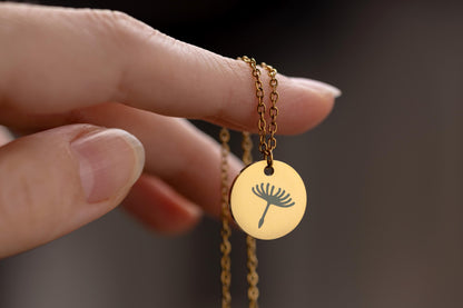 Gift for Daughter - Make a Wish Dandelion Seed Necklace - Daughter Birthday Gift from Mom, Dad or Parents - Jewelry on a Gift Card, C.103