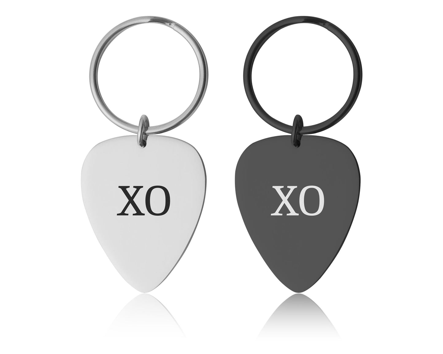 Guitar Pick Keychain with Your Custom Words, Personalized Gift For Musician, Music Lover, Boyfriend or Girlfriend, Custom Text Keyring, C.2