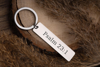 Bible Verse Keychain Personalized Bar Keychain Custom Scripture Gift Christian Gift for Him or Her Religious Gift Double Sided, C.2