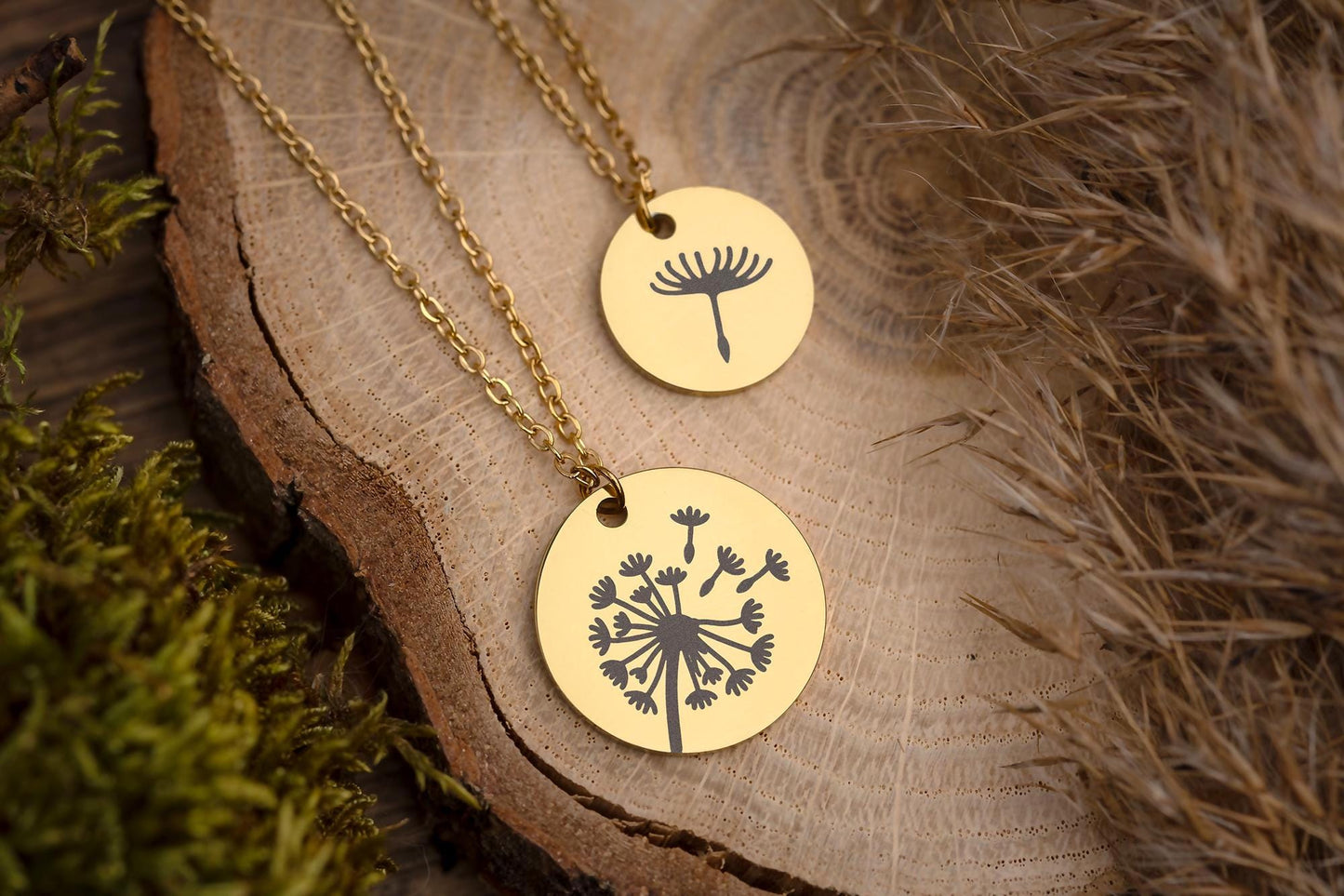Dandelion Seed Necklace Jewelry Set - The Love Between Mother and Daughter is Forever Gift Card, Mom Birthday Gift, C.101